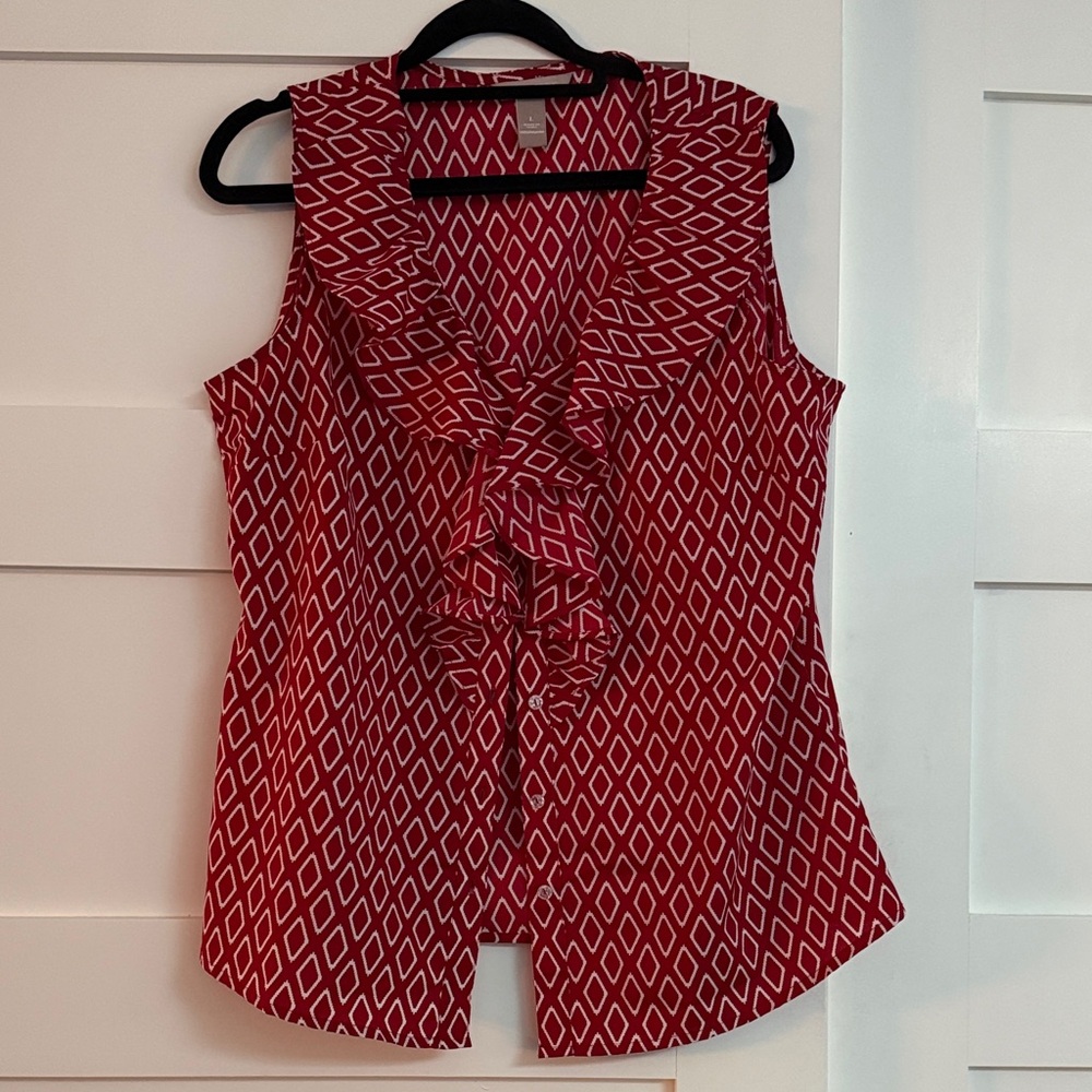 Banana Republic Ruby Geometric Sleeveless Blouse